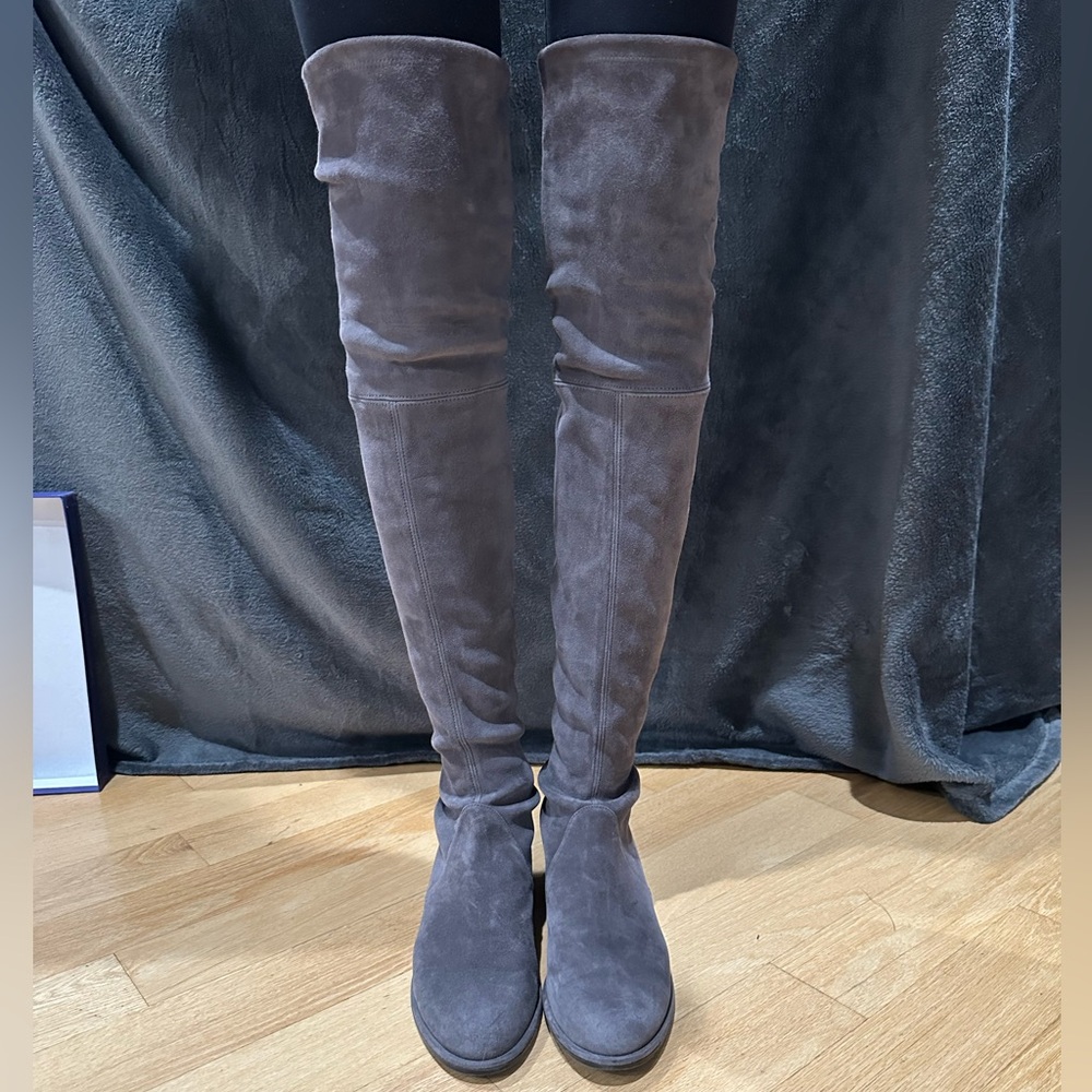 Stuart Weitzman Jocey Suede Over-the-Knee Boots